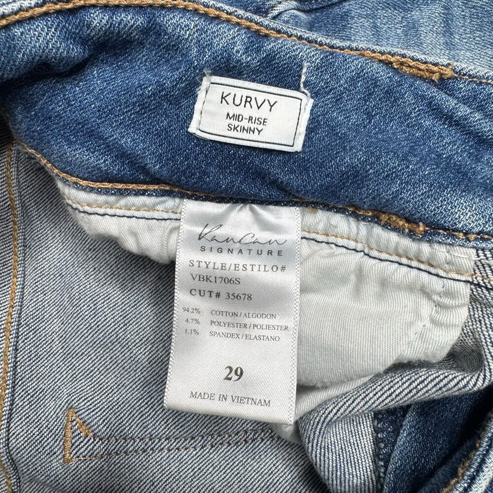 KanCan Signature | Distressed Kurvy Mid-Rise Skinny Jean - Picture 7 of 8